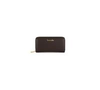 Braccialini Portefeuille Basic modèle zip around en cuir de couleur or, avec logo doré sur le devant. Une poche intérieure zippée pour la monnaie., marron, Taille unique, Décontracté