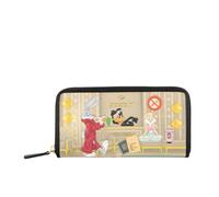 Braccialini Portefeuille Allround Lt au modèle zippé, décoré d'un imprimé original inspiré du monde des Looney Tunes, avec Bugs Bunny, Lola Bunny et Daffy Duck comme protagonistes, multicolore, UNI