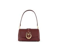 Braccialini Sac à bandoulière baroque en veau doux à la silhouette compacte et féminine, orné de l'emblématique boucle bijou baroque avec des cœurs émaillés et des détails lumineux. Les lignes, rouge