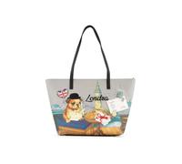 Braccialini Sac à bandoulière Cartoline idéal pour vous accompagner avec praticité et style à travers les jours les plus dynamiques. L'imprimé dédié à Londres présente un sympathique bouledogue