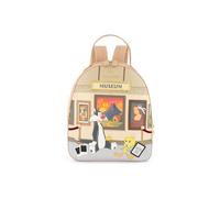 Braccialini Sac à dos Allround Lt en cuir synthétique avec une silhouette compacte et féminine, poignée de transport sur le dessus, bretelles réglables et fermeture éclair. L'imprimé illustré