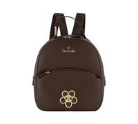 Braccialini Amy Bijoux Un sac à dos compact en simili cuir rose poudré au design sobre et contemporain Le modèle est rehaussé par le détail de bijoux qui symbolise la saison : un, marron, UNITÉ