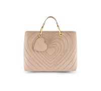 Braccialini Sac à main Beth Matelassé de grande taille en matériau effet daim avec une finition douce et veloutée. Le travail emblématique à cœurs concentriques matelassés apporte profondeur et
