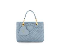 Braccialini Sac à main Beth Matelasse de taille moyenne, fabriqué à partir d'un matériau imitation daim avec une finition douce et veloutée. La finition matelassée emblématique avec des cœurs