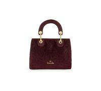 Braccialini Sac à main Beth Strass de taille moyenne qui allie élégance et luminosité dans une silhouette spacieuse et sophistiquée. Fabriqué dans un matériau doux effet daim à la main, rouge, Taglia