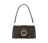 Braccialini Sac à bandoulière baroque en veau doux à la silhouette compacte et féminine, orné de l'emblématique boucle bijou baroque avec des cœurs émaillés et des détails lumineux. Les lignes, marron