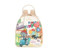 Braccialini Cartoline Sac à dos pratique et polyvalent, idéal pour vous accompagner à travers les journées les plus dynamiques sans renoncer à une touche originale. L'imprimé dédié Naples raconte