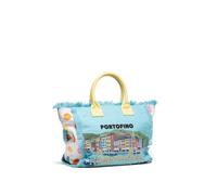 Braccialini Sacs à main 'Thalassa' bleu ciel / jaune / orange clair, Taille One Size