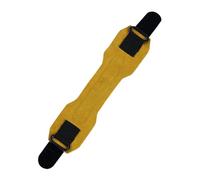 Brace de stabilisateur rotulienne, sangle de soutien rotulienne, sangle rotulienne ergonomique en cuir PU, 2 pièces sangle de nez multifonction portable, entretoise de soutien jaune pour genoux gauche