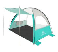 Brace Master Tente de Plage avec Auvent, Portable Abri de Plage pour 2-3 Personnes, Tente de Camping Protection UV 50+ avec Sac de Transport, Vert