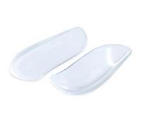 BraceAbility Semelles intérieures en silicone à talon médial et latéral (paire) - Inserts de chaussures adhésifs correcteurs pour la supination et la pronation