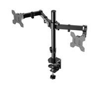 Braceau d'affichage en Alliage d'aluminium à Un Seul Bras 10 kg 32 Pouces pneumatique écran d'ordinateur télescopique Rotatif de Levage(Column Mechanical Dual Arm)
