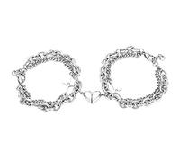 Bracelet 2023 Nouveaux Bracelets de la Saint-Valentin Couple Bracelets Alliage Bracelet tressé Amour éternel Simple