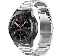 Bracelet 22mm pour Samsung Galaxy Gear S3 / Gear 2/ Huawei Watch GT pour Watch 2 Pro Ticwatch Pro Pepple Time en argent
