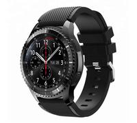 Bracelet 22mm pour Samsung Galaxy Gear S3/Gear 2/ Huawei Watch GT Watch 2 Pro pour Ticwatch Pro en noir