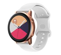 Bracelet 22mm pour Samsung Galaxy Gear S3/Gear 2/ Huawei Watch GT Watch 2 Pro Ticwatch Pro Pepple Time en blanc