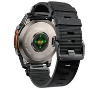 Bracelet 22mm QuickFit Nylon Renforcé avec Boucle Inox Compatible with Garmin Fenix 8/7/6/5 Plus, Epix Gen 2 & Forerunner 965/955 - Noir