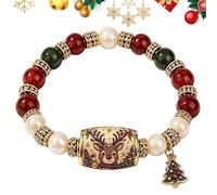 Bracelet À Breloques De Noël Bracelet Ajustable Fête Festival Vacances