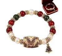 Bracelet à breloques de Noël réglable tendance pour les vacances, les festivals et, Siehe Beschreibung, Acrylonitrile butadiène styrène, Pas de pierre précieuse