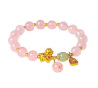 Bracelet à breloques en perles pour le Nouvel An du cheval 2026, réglable et coloré en cristal, signe du zodiaque chinois, protection Feng Shui, amulette porte-bonheur, cordon rouge, bijou cadeau de