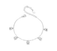Bracelet à breloques Lily of the Valley, bracelet en argent sterling 925 pour femme
