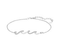 Bracelet à chaîne, charmant bracelet avec strass, bijoux ondulés en cuivre, bracelet sur le thème de la mer pour le travail, les voyages, les rendez-vous, le shopping, Refer to description, Cuivre