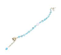 Bracelet à chaîne légère Femmes Femmes à la Main Bijoux de Plage d'été élégants Confortable Accessoire de Charme de Coeur pour Votre Garde-Robe de Vacances