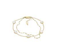 Bracelet à chaîne Teardrop de Fossil en nacre, blanc, pour femme, JF04317710