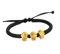 Bracelet à cordon rouge pour le Nouvel An chinois, signe du zodiaque chinois Feng Shui, bracelet à breloques pour le Nouvel An, bijoux pour femmes et hommes, collier floral, taille unique, Plastique