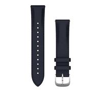 Garmin - Bracelet de Montre Quick Release 20mm - Cuir Italien Bleu Marine Boucle Silver