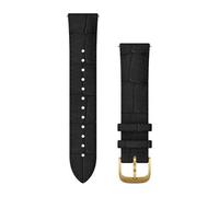 Garmin - Bracelet de montre Quick Release 20mm - Cuir italien Noir boucle Gold