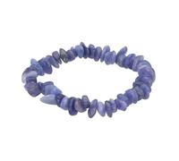 Bracelet à éclats de tanzanite en pierre naturelle avec véritables éclats