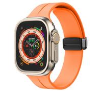 Bracelet à Fermeture Magnétique en Silicone Compatible avec Apple Watch Ultra3/2/1 SE3/2/1 Series11/10/9/8/7/6/5/4/3/2/1 - Sangle Lavable Imperméable Sport pour 38-49 mm