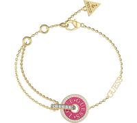 Bracelet à la mode plaqué or avec zirconia Love Guess JUBB04078JWYGFC - Longueur : 21 cm