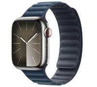 Bracelet à maillons magnétique FineWoven pour l'Apple Watch Series 1-9 / SE - 38/40/41 mm / Series 10 - 42 mm - Taille M/L - Pacific Blue