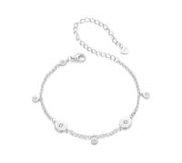 Bracelet à pampilles étoile rayonnante, bracelet en argent sterling 925 pour femme