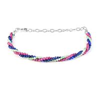 Bracelet à perles torsadées, bracelet à perles multicolores, bracelet en perles de lapis lazuli, bracelet en perles de grenat, bracelet à quartz, bracelet multi-couches pour cadeau