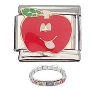 Bracelet abdominal italien CAMPARE - Bracelet pour liens en acier inoxydable, charme pour bracelets personnalisables | Pendentifs modulaires interchangeables pour la fabrication de bijoux,