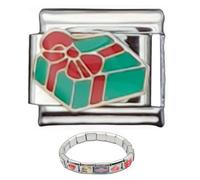Bracelet abdominal italien CAMPARE - Bracelet pour liens en acier inoxydable, charme pour bracelets personnalisables | Pendentifs modulaires interchangeables pour la fabrication de bijoux,