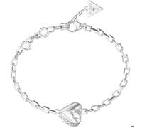 GUESS By Your Side 13mm Heart Bracelet Rhodium argenté