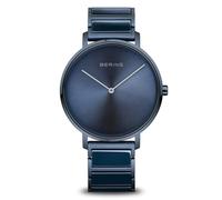 Bracelet acier homme - BERING - Montre femme Bering Slim céramique bleu - Couleur de la matière:Bleu