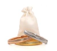 Bracelet Acier Inoxydable. Trois Finitions : Or, Argent et Or Rose. Élégant, Résistant á l.Eau et Hypoallergénique, Bracelet Ajustable. Idée Cadeau Anniversaire, Maman, Amie ou Compagne. (ARGENT)