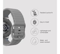 Bracelet ActiveFlex Samsung Galaxy Watch8 / Watch8 Classic, gris