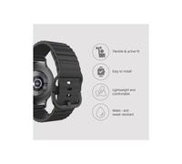 Bracelet ActiveFlex Samsung Galaxy Watch8 / Watch8 Classic, noir
