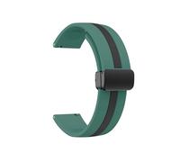 Bracelet adapté for Garmin Forerunner 165 165 Music Watch Accessory Fit For Garmin Forerunner 165 Bracelet à boucle de 20 mm(Olive Black)