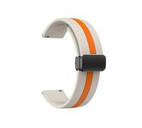 Bracelet adapté for Garmin Forerunner 165 165 Music Watch Accessory Fit For Garmin Forerunner 165 Bracelet à boucle de 20 mm(Starlight Orange)