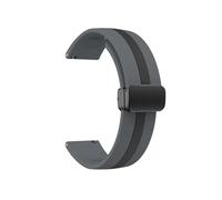 Bracelet adapté for Garmin Forerunner 165 165 Music Watch Accessory Fit For Garmin Forerunner 165 Bracelet à boucle de 20 mm(Gray Black)