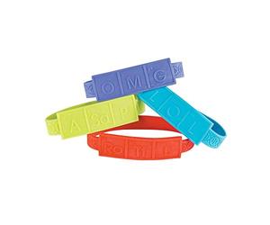 Bracelet ADN en caoutchouc pour fête scientifique (12 pièces par unité).