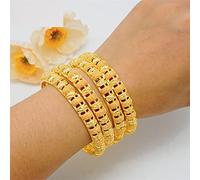 Bracelet africain Dubaï doré pour femme, bracelet de mariée, bracelet indien du Moyen-Orient, cadeaux de mariage
