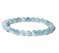 Bracelet aigue marine (boules 5-6mm) - Qualité Extra